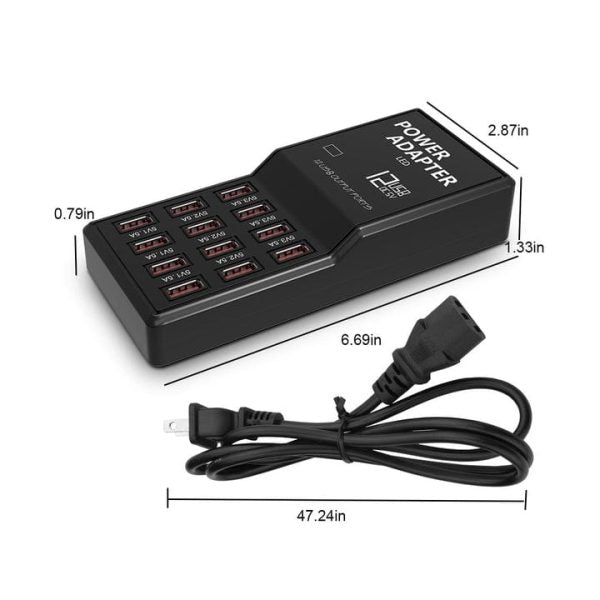 12 Port USB Charger