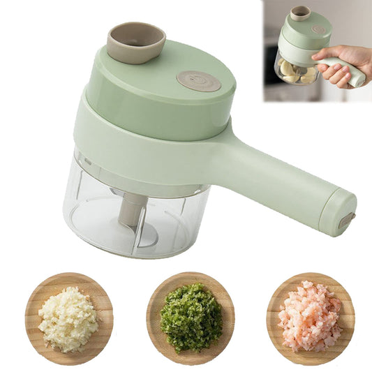 4 In 1 Handheld Electric Vegetable Cutter WirelessWith Brush