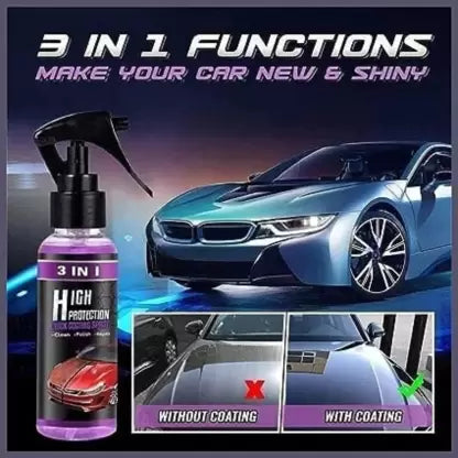 3 In 1 High Protection Quick Car Coating Spray, (100 Ml)