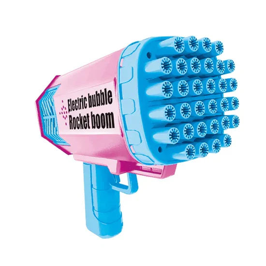 32 Holes Bubble Gun Rechargeable Machine Blaster Gun With Lights