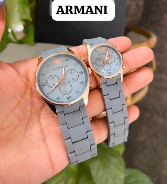 Emporio Armani Couple Watch ,stylish Watch Adjustable Strap