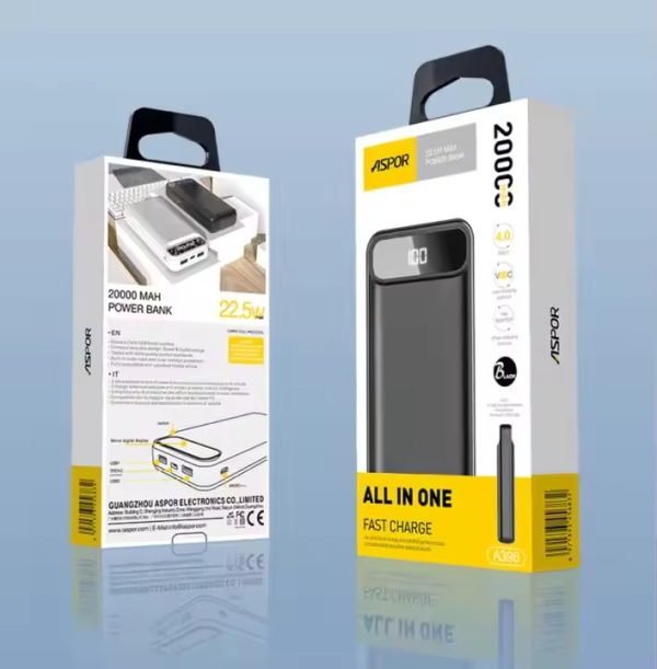 Aspor A396 Pd 20000mah Power Bank