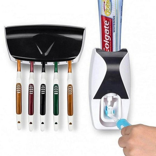 Automatic Toothpaste Dispenser With Brush Holder