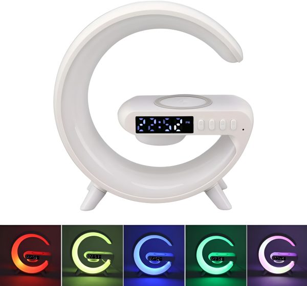 G Lamp Multi-functional Led Clock Display Speaker | G 63 Wireless Charging Bluetooth Speaker Atmosphere Night Lamp With Alarm Clock