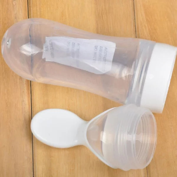 (pack of 2)Silicone Bottle Feeding Baby Spoon Feeder