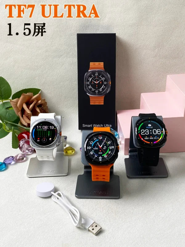 Smart Watch Ultra , Tf7 Ultra 1.5 ,round Dial